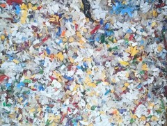 3-LB Multicolor Recycled & Shredded HDPE #2 Hi Density Polyethylene Lot#9