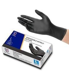 GP Craft Black Nitrile Gloves 5 Mil Disposable Latex-Free 100 Count