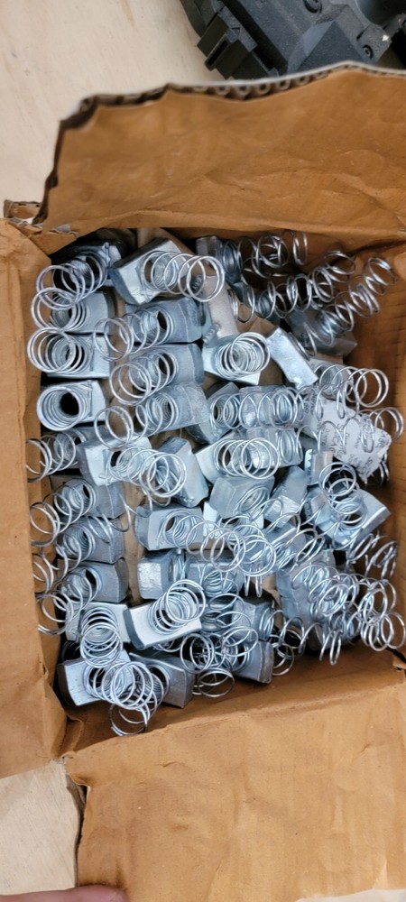 Box Of 100 Unistrut N1010, P1010 1/2″ Channel Nut With Spring