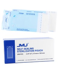 JMU Dental Sterilization Pouches Bag Medical Self Seal Pouch Autoclave to 200