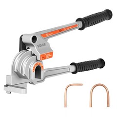 VEVOR 3 in 1 Lever Pipe Tube Bender for 1/4″, 3/8″, 1/2″ O.D. 0-180° Bending