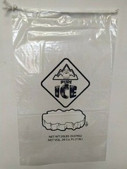 10 LB LBS Commercial Ice Bag Bags Drawstring 10/25/50/100/150/200/…/500/1000