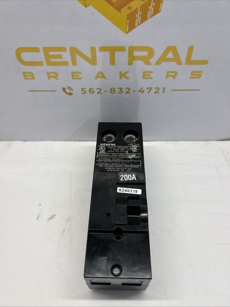 Siemens QN2200R 200A 2-Pole Circuit Breaker 120/240V, Black