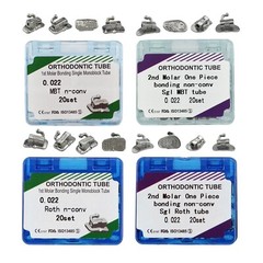 tubos de ortodoncia Dental Orthodontic Molar Tubes Buccal Tube Roth MBT 022 1st