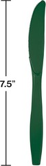 Metallic Gold Plastic Spoons-24 pcs, Hunter Green (019924)