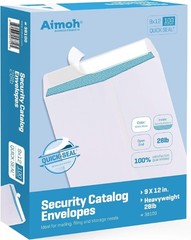 Ultra Strong 9×12 Catalog Envelopes – Security Tint, 100ct