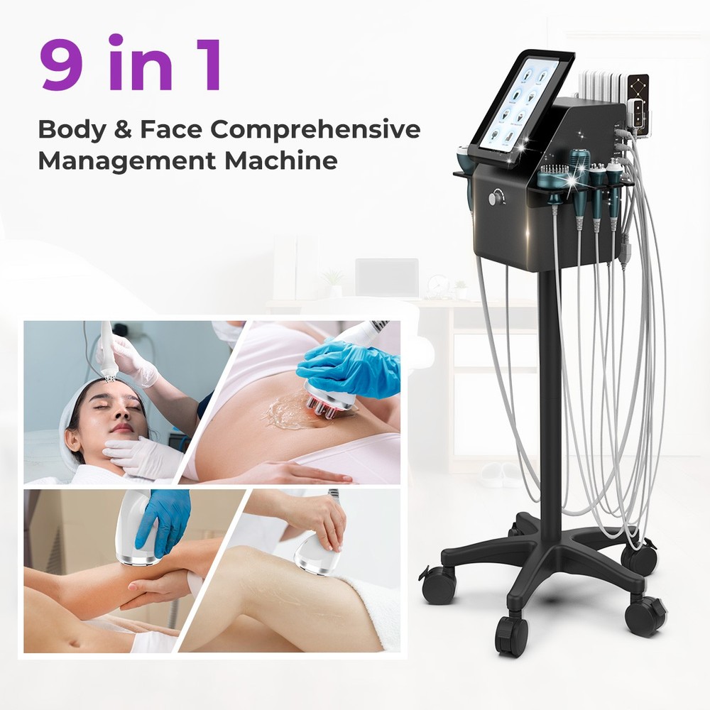 9 in 1 Beauty Machine for Skin Smoothing & Enhance Body Curves Vertical Model