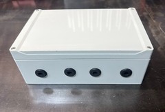 Hammond 1554V Enclosure 9-1/2″x6-1/4″x3-1/2″,Used,10 holes w/backplate