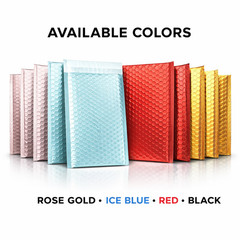 Any Size Color MATTE METALLIC Poly Bubble Mailers Mailing Padded Envelopes USA