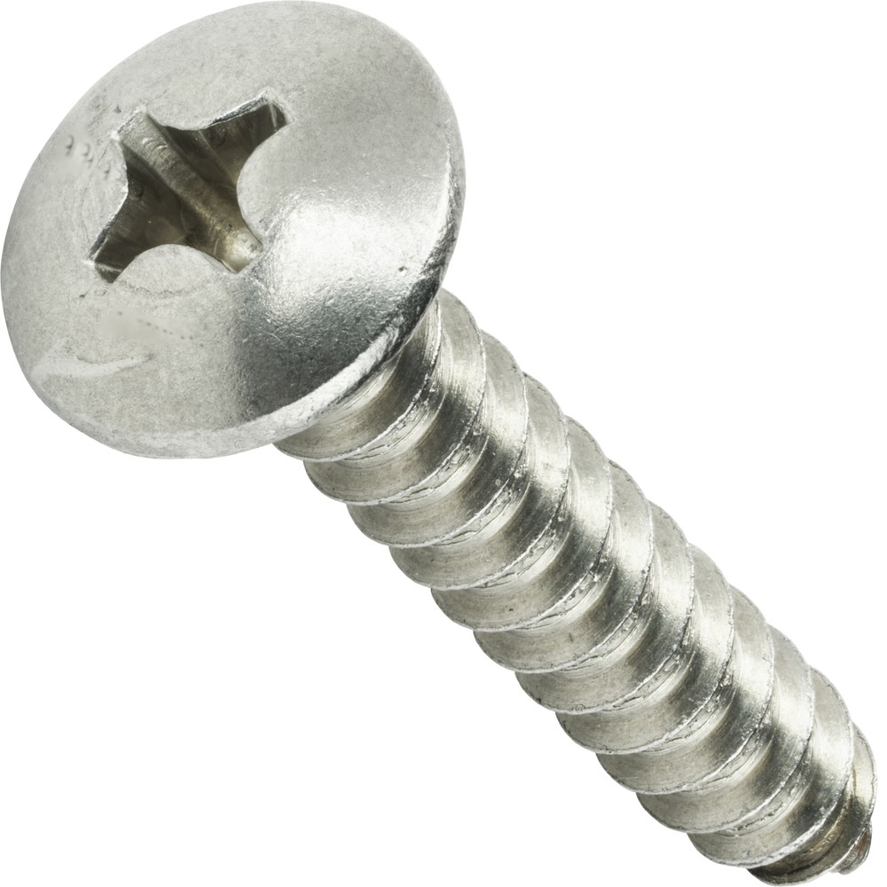 #12 Truss Head Sheet Metal Screws Self Tap Phillips Stainless Steel All Sizes