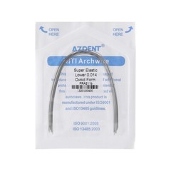 AZDENT Dental Orthodontic Super Elastic Niti Arch Wire Round Ovoid/Nature Form
