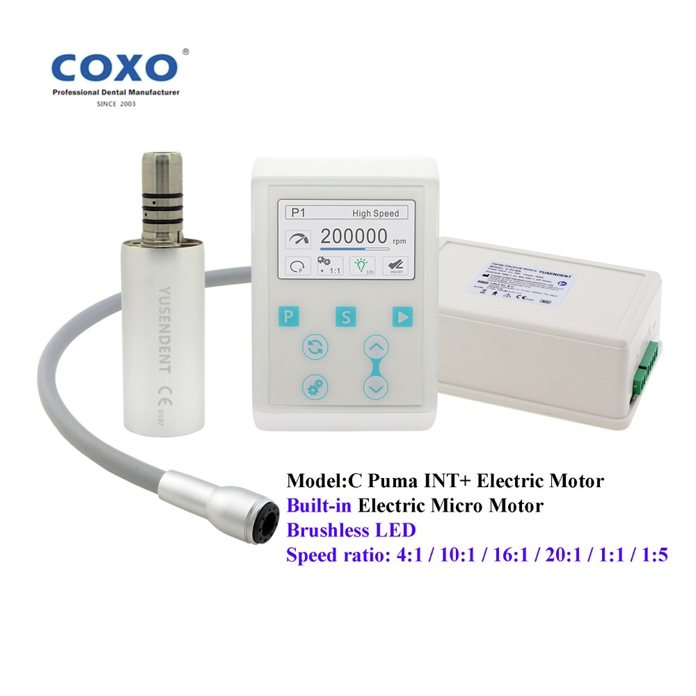 Brushless LED Dental Electric Motor Built-in Micromotor 4 Hole C Puma 1:1 1:5
