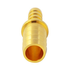 Brass Hose Barb Reducer, 3/8″ to 5/16″ Hose ID, Reducing Barbed Hose Splicer Men