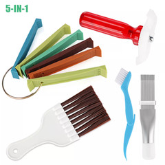 5in1 Air Conditioner Fin Cleaner Set Fin Comb Condenser Straightener Clean Brush