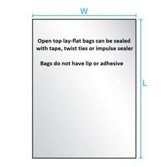 12×15″ Clear Poly Bags Lay-Flat Open Top End 1-Mil ml Case LDPE Plastic T-Shirt