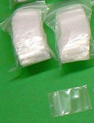 Zip Slide Lock Bags Mini 1×1 2mil Clear 200pc Square Zip Seal Reclosable Baggies
