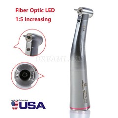 5 pcs Dental 1:5 LED Contra Angle Increasing Handpiece Fit NSK Electric Motor