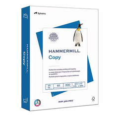 Hammermill Copy Plus Copy Paper 8.5×11 Letter 20lb 92 Bright 5000 Sheets Carton