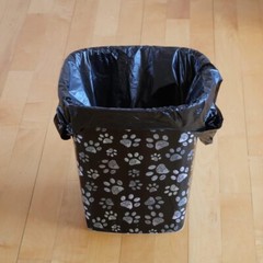 T-Shirt Plastic Grocery Shopping Bags 1/6 Large 21 x 6.5 x11.5 BLACK (50-200 ct)