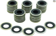 50 PCS Metal/Rubber Drain Plug Gasket, Fits 1/2, M12, M12 So Replace 097-021,652