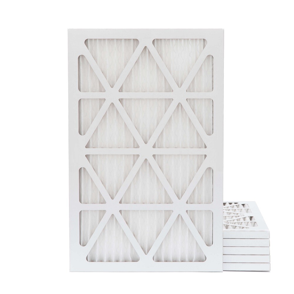14x25x1 MERV 11 Pleated AC Furnace Air Filters. 6 Pack. Made in USA.