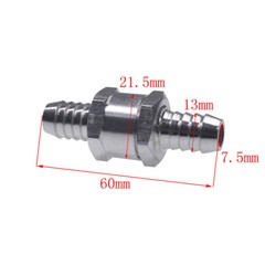 2pcs 12mm 1/2″ Fuel Non-Return One Way Check Valve Petrol Diesel Oil Aluminum