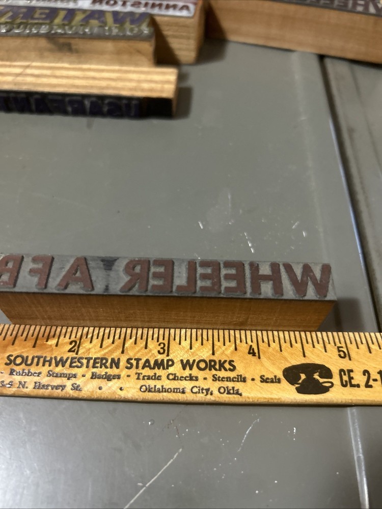 1950s Print Block Wheeler AFB Honolulu Hawaii United States Air Force