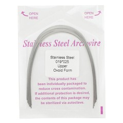 100pcs Dental Ortho Arch Wire Natural Niti Stainless S Round Rectangular Ovoid