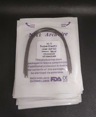 Dental Orthodontic Super Elastic NITI Arch Wires Rectangular Natural Form Wires