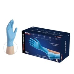 First Glove Nitrile Medical Dental Exam Gloves Blue Powder-Free Small – 1000pcs