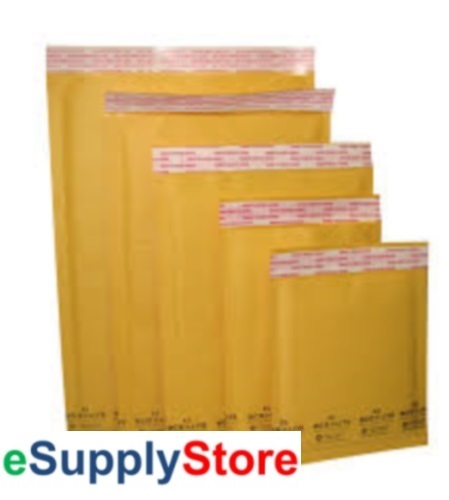 #000 4×8″ KRAFT BUBBLE MAILER PADDED ENVELOPES-100 qty