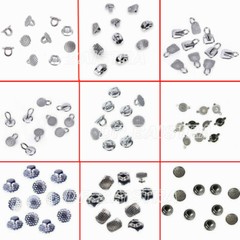 AZDENT Dental Orthodontic Lingual Buttons Bondable Round /Rectangular Base
