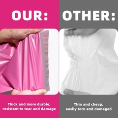 100 6×9 Poly Mailer Envelopes Self Sealing Shipping Mailers Bags Pink POLYSELLS