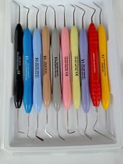 Dental Composite Filling Instruments Set Of 10-Pcs Silicone Handle Colorful New