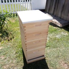 Beekeeping Beehive Telescoping Cover for 10 Frame Honeybee Hive, Amish Made