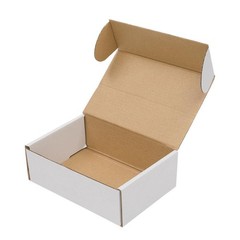 50 – 6x4x2 White Corrugated Shipping Mailer Carton Packing Fold Box