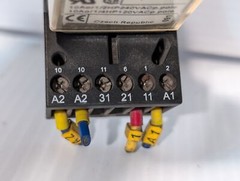 Schrack MT3330C4 relay, 24VDC with Schrack MT78740 relay base as shown