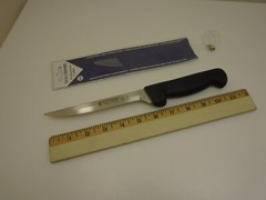 New Chef Starter Set (4) Pro Knives 8in Chefs 6in Boning 12in Bread 10in Cimeter