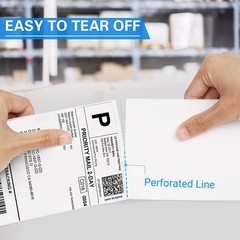2-200 Rolls 4×6 Direct Thermal Shipping Labels 250/Roll Zebra Eltron 2844 ZP450