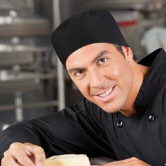 Sintege Unisex Chef Hats for Men Women Adult Adjustable Chef Beanie Caps with Br