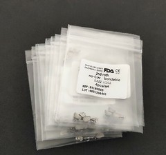 80Pcs Dental Orthodontic No-Con Buccal Tubes 1st/2nd Roth 0.022″ Molar Bondable