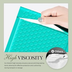 Poly Bubble Mailer 4×8″ 200pcs Small Padded Envelope Mailing Bags 4×7 Teal #000