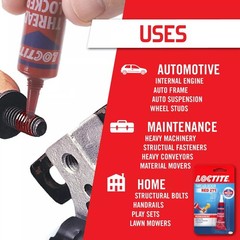 High-Strength Threadlocker Red 271, 0.2 fl oz Tube – Secure Bolts & Screws