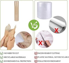 Honeycomb Packing Paper 12 Inch Eco Friendly Biodegradable Cushion Wrap 200 ft