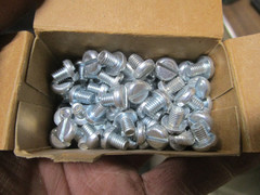Box Of 100 #10-32 X 1/4″ Zinc Steel Slotted Pan Head Machine Screws