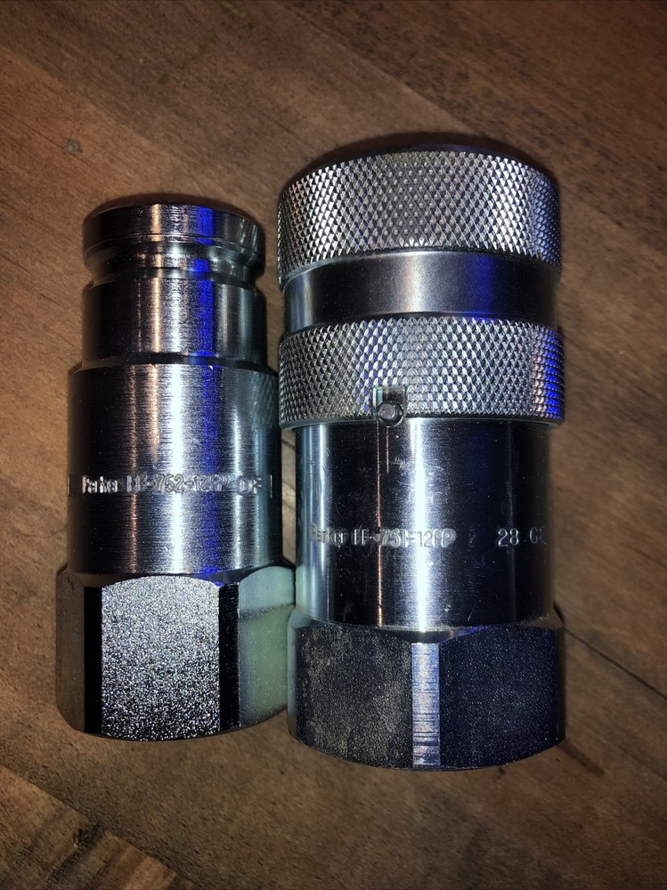Parker Hydraulic Quick Disconnect FF-752-12FP and FF-751-12FP
