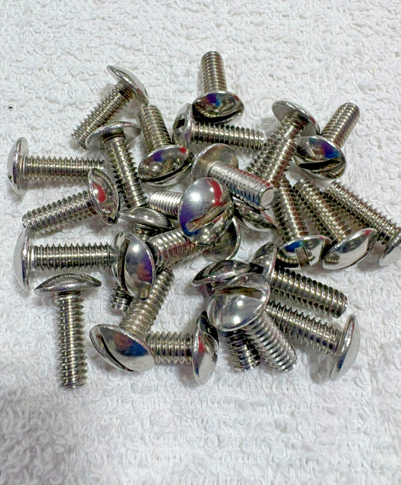 1/4-20 x 1/2” SLOTTED TRUSS Big Head Screws Stainless Steel 25 pcs