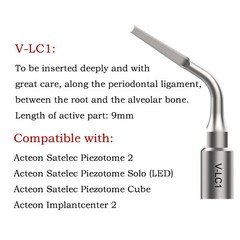 Ultrasonic Piezo Surgery Extraction Tips Kit Satelec Acteon Piezotome 2 Cube