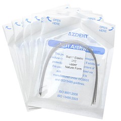 AZDENT Dental Orthodontic Niti Super Elastic Arch Wire Round Nature Form 012-020