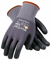 3 PR 34-844 MaxiFlex Nitrile Grip Foam Dotted Palm Coated PROTECTIVE WORK GLOVES